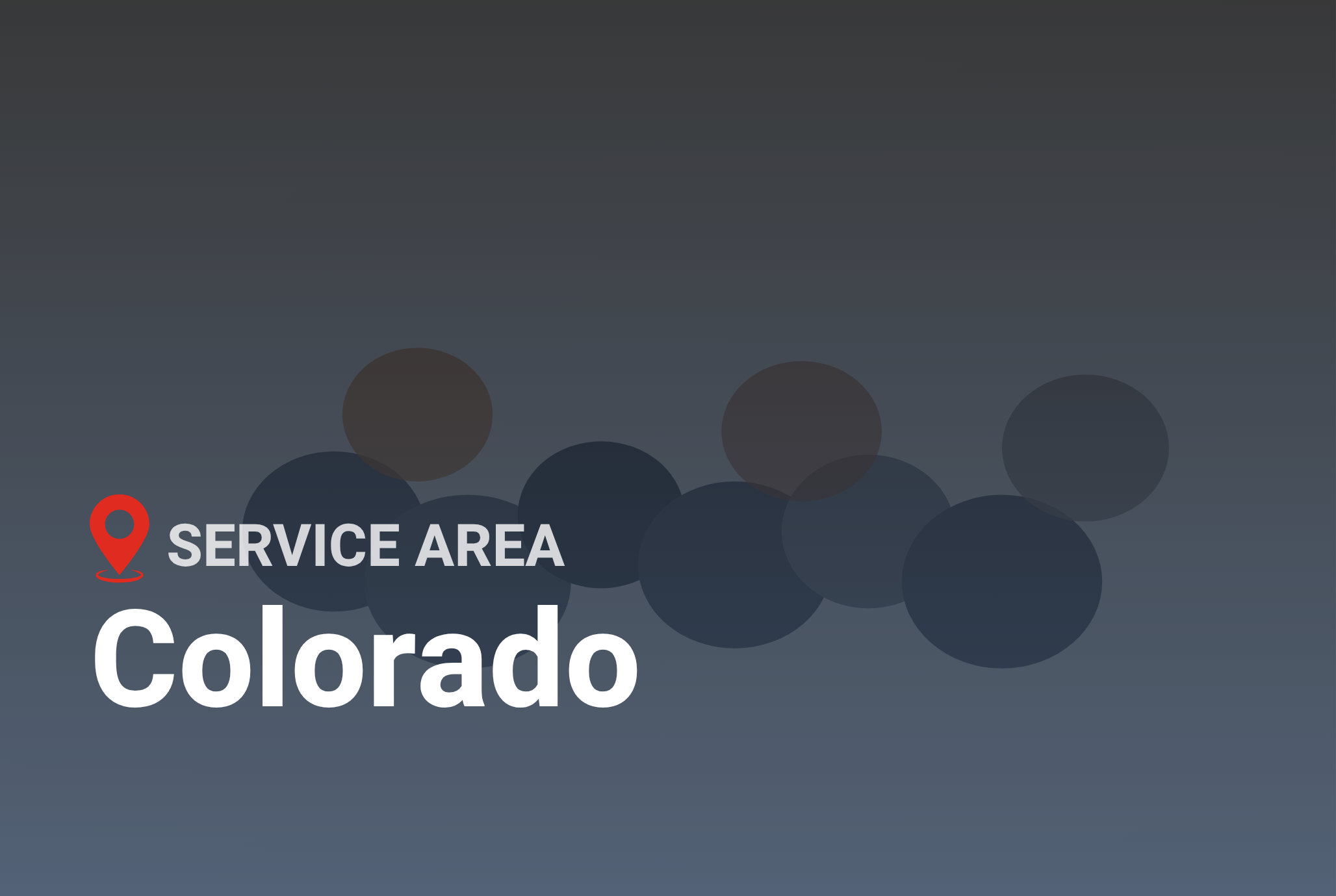 Service area Colorado